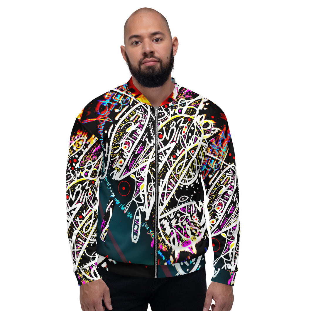 Abstract Bomber Jacket