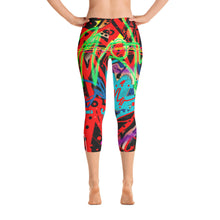 Abstract Capri Leggings
