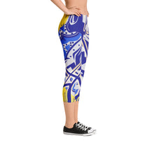 Abstract Capri Leggings