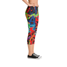 Abstract Capri Leggings