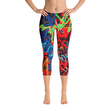 Abstract Capri Leggings