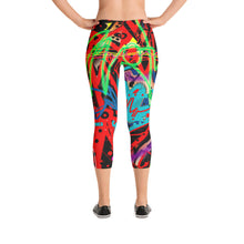 Abstract Capri Leggings
