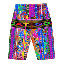 Abstract Biker Shorts