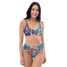 Abstract Recycled high-waisted bikini (Limited Edition)