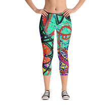 Abstract Capri Leggings