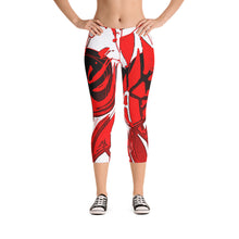 Custom Designed Abstract Capri Leggings