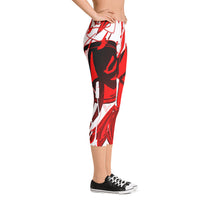 Custom Designed Abstract Capri Leggings