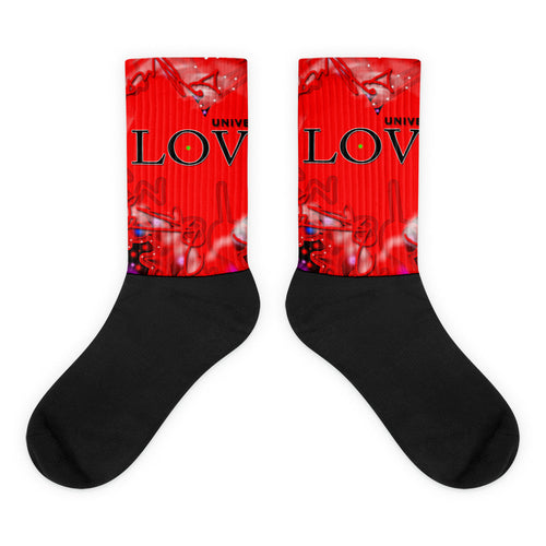 Universal Love Black foot socks