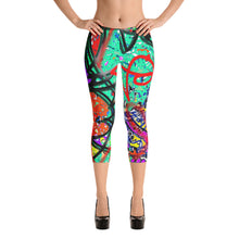 Abstract Capri Leggings