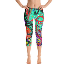 Abstract Capri Leggings