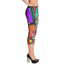 Abstract Capri Leggings