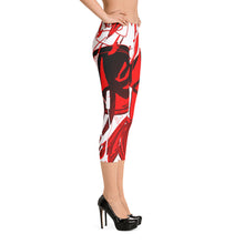 Custom Designed Abstract Capri Leggings