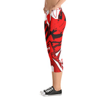 Custom Designed Abstract Capri Leggings