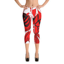 Custom Designed Abstract Capri Leggings