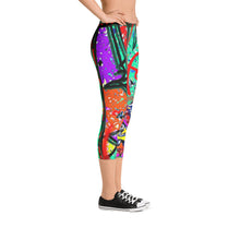 Abstract Capri Leggings