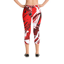 Custom Designed Abstract Capri Leggings