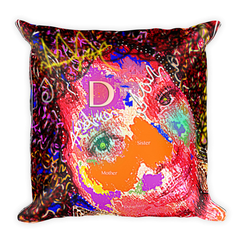 Nita Abstract Square Pillow