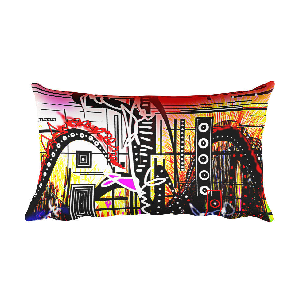 Custom Abstract Rectangular Pillow