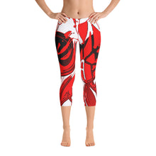 Custom Designed Abstract Capri Leggings