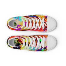 Abstract Women’s high top canvas shoes