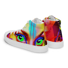 Abstract Women’s high top canvas shoes